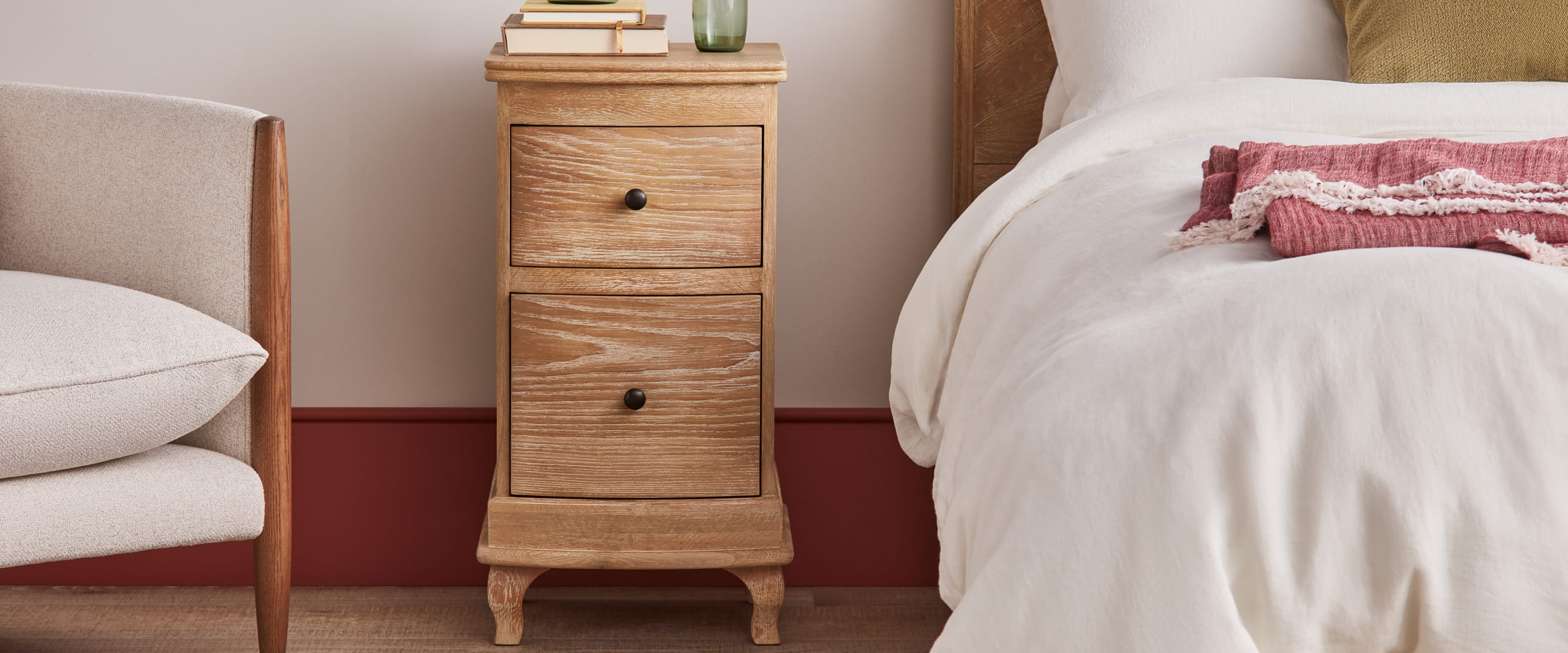 Bastille Side Table | Whitewashed Oak Side Table | Loaf